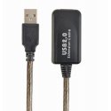 Gembird USB A/USB A M/F 10m USB-kaabel USB 2.0 Must