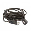 Gembird USB A/USB A M/F 10m USB kabelis USB 2.0 Juoda Gembird USB A/USB A M/F 10m USB kabelis USB 2.0 Juoda