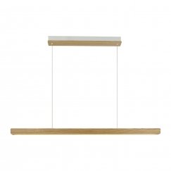 Nordlux Ilgas LED pendant light, wood color