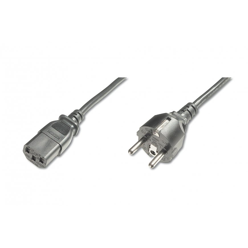 Digitus AK-440110-012-S elektrības kabelis Melns 1