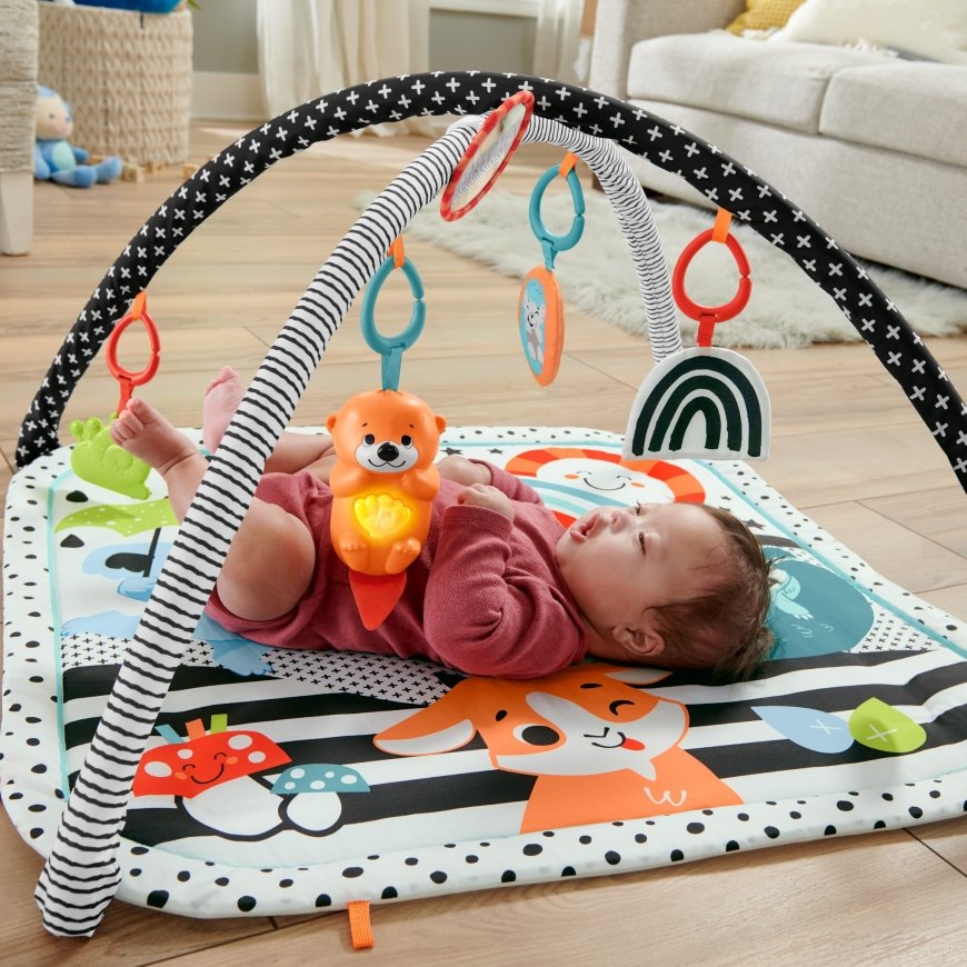 Fisher-Price JMN72 tegevus- ja mängumatt beebile Kangas, Plast Mitmevärviline Beebide mängumatt – 2