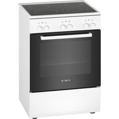 Bosch HKA090220 кухонная плита Отдельностоящая плита для готовки Электричество Керамический Белый