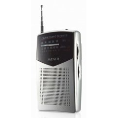 Haeger PR-BIB.006A радиоприемник Портативный Аналоговый Черный, Серебристый
