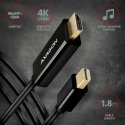 Axagon RVDM-HI14C2 Mini DisplayPort - HDMI 1.4 cable 1.8m, 4K/30Hz