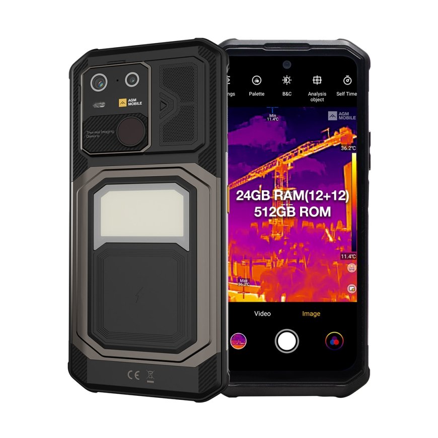 AGM G3 PRO 17,1 cm (6.72") Две SIM-карты Android 15 5G USB Type-C 12 GB 512 GB 10000 mAh Черный