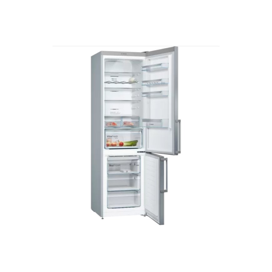 Bosch KGN397LEQ fridge-freezer Freestanding 368 L Stainless steel – 2