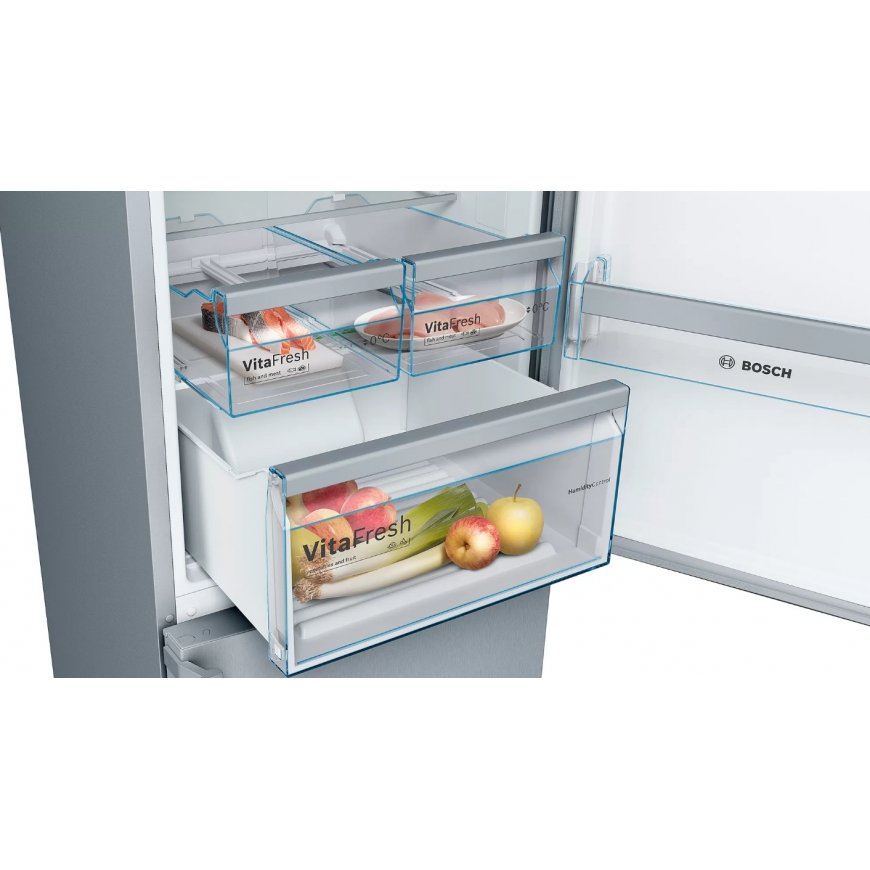 Bosch KGN397LEQ fridge-freezer Freestanding 368 L Stainless steel – 5
