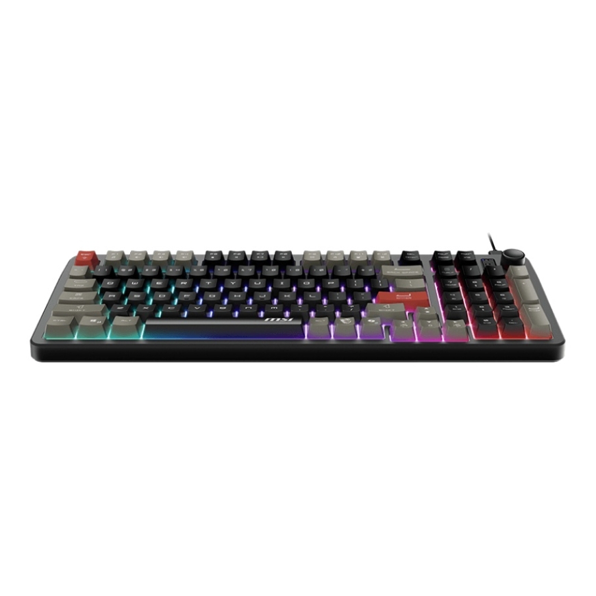 MSI FORGE GK110 tastatūra Speļu USB QWERTY Amerikāņu angļu valoda Melns – 4