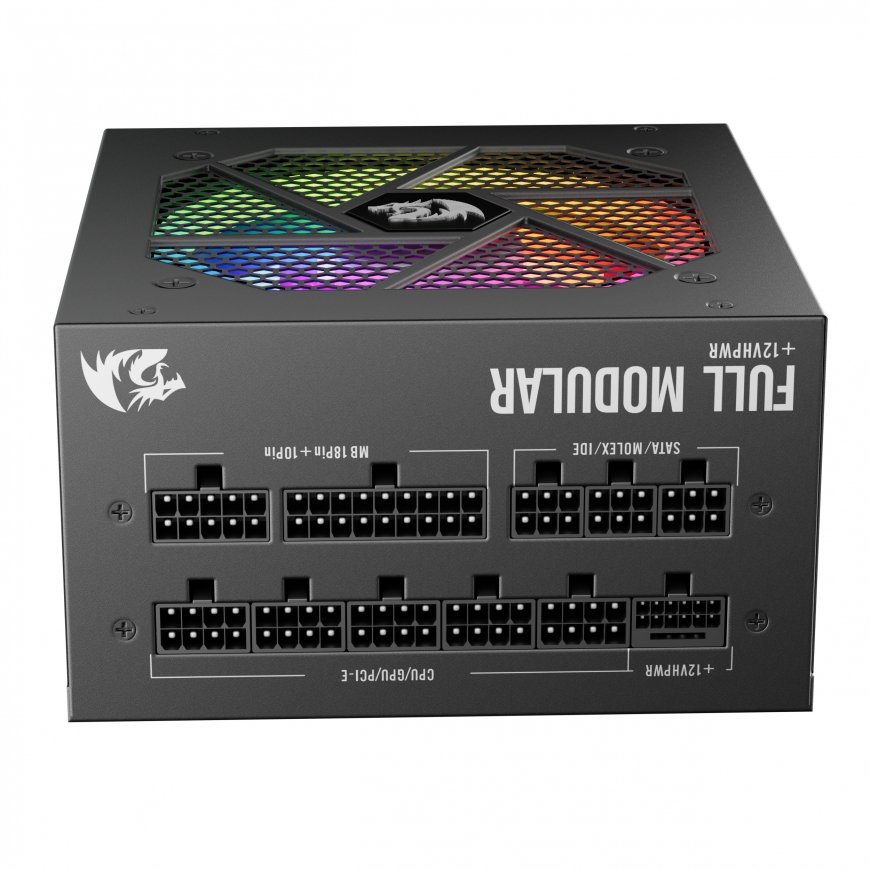 REDRAGON GC-PS007-1-V2 850W 80 Plus Gold LED maitinimo blokas Juoda – 2