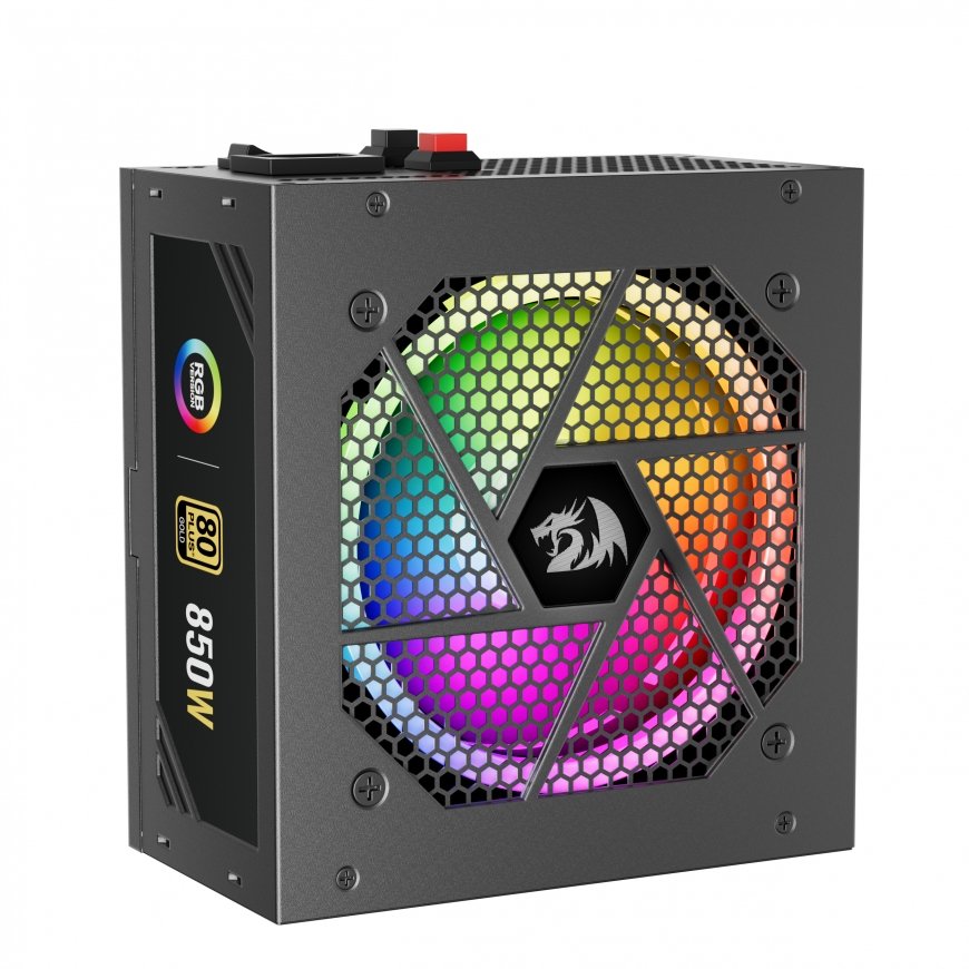 REDRAGON GC-PS007-1-V2 850W 80 Plus Gold LED maitinimo blokas Juoda – 3
