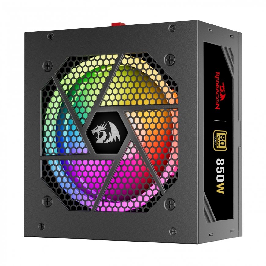 REDRAGON GC-PS007-1-V2 850W 80 Plus Gold LED power supply unit Black – 4