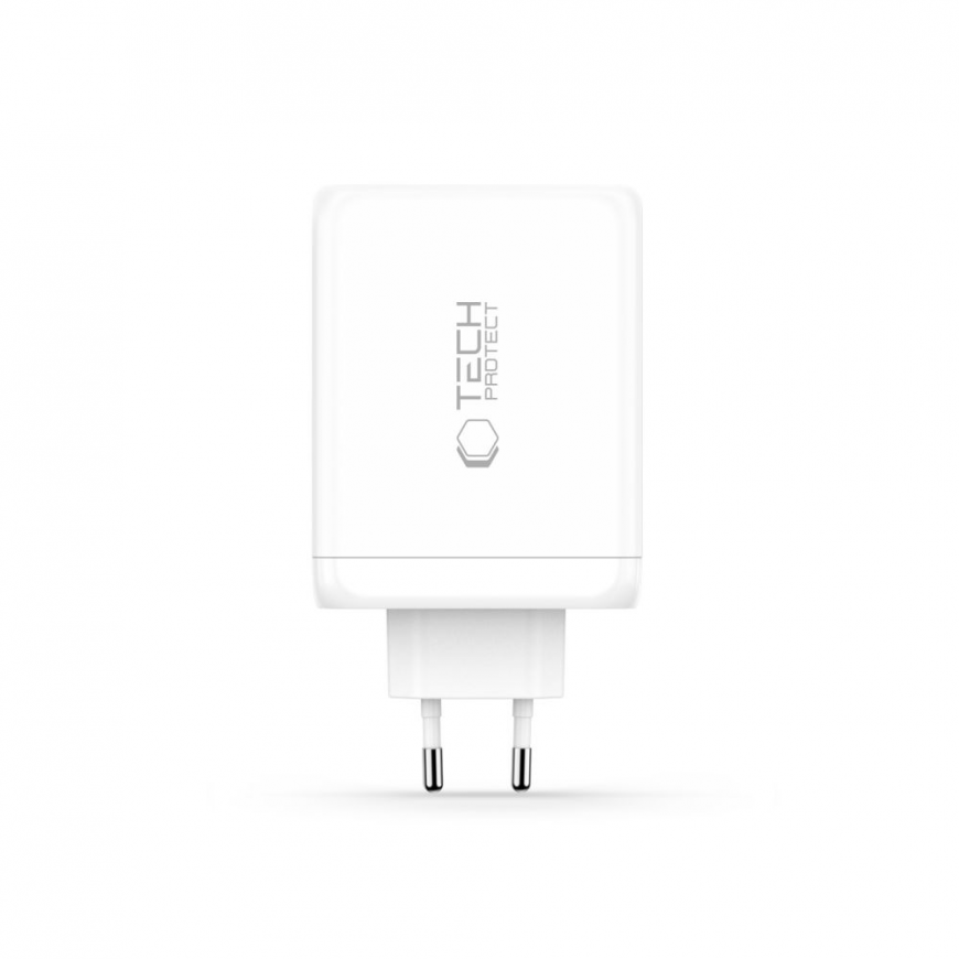 Tech-Protect NC200W-GaN 4-Port 200W Wall Charger - White – 3