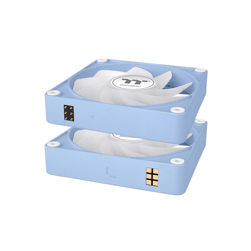 Thermaltake CL-F199-PL14BU-A Datora dzesēšanas sistēma Datora korpusam Ventilators 14 cm Zils 3 pcs – 4