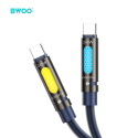 BWOO 240W Type C to Type C Data scented Cable With RGB Lighting BWOO 240W Type C to Type C Data scented Cable With RGB Lighting