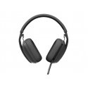 Logitech Zone Vibe Wireless Headset Head-band Calls/Music USB Type-C Bluetooth Graphite