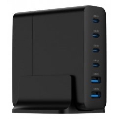 Gembird TA-UC-2A4C-PD75-01-BK mobile device charger Universal Black AC Fast charging Indoor