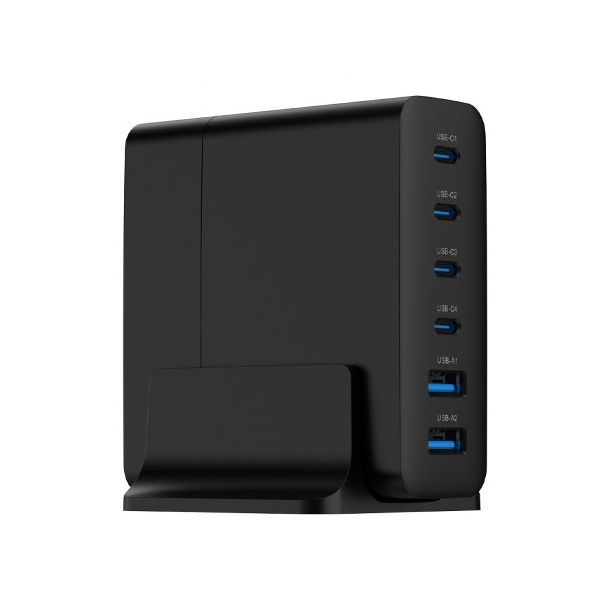Gembird TA-UC-2A4C-PD75-01-BK PDA/mobīlo telefonu lādētājs Universāls
