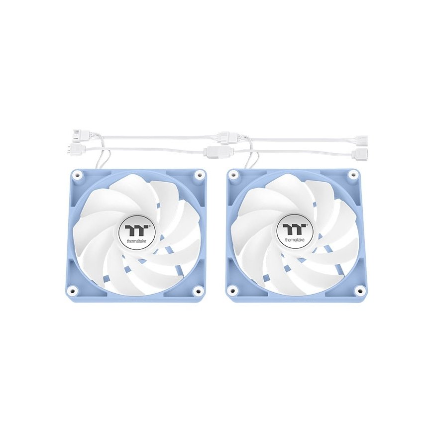 Thermaltake Fan Hydrangea Blue CT120 Computer case 12 cm Blue, White 2 pc(s) – 4