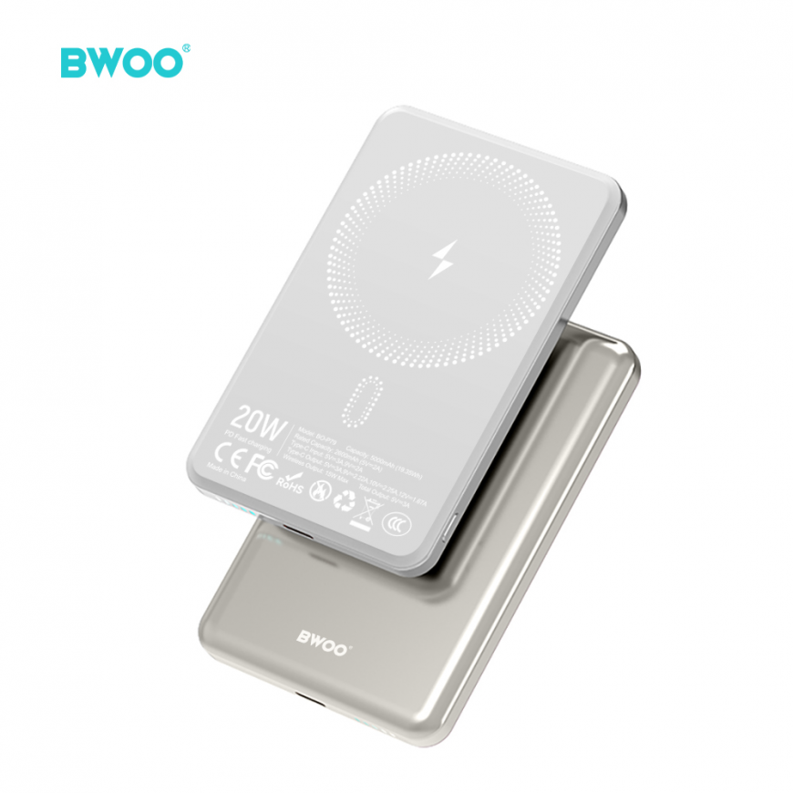 BWOO Ultra Slim Power Bank 5000mAh with magnetic charging P79 li – 2
