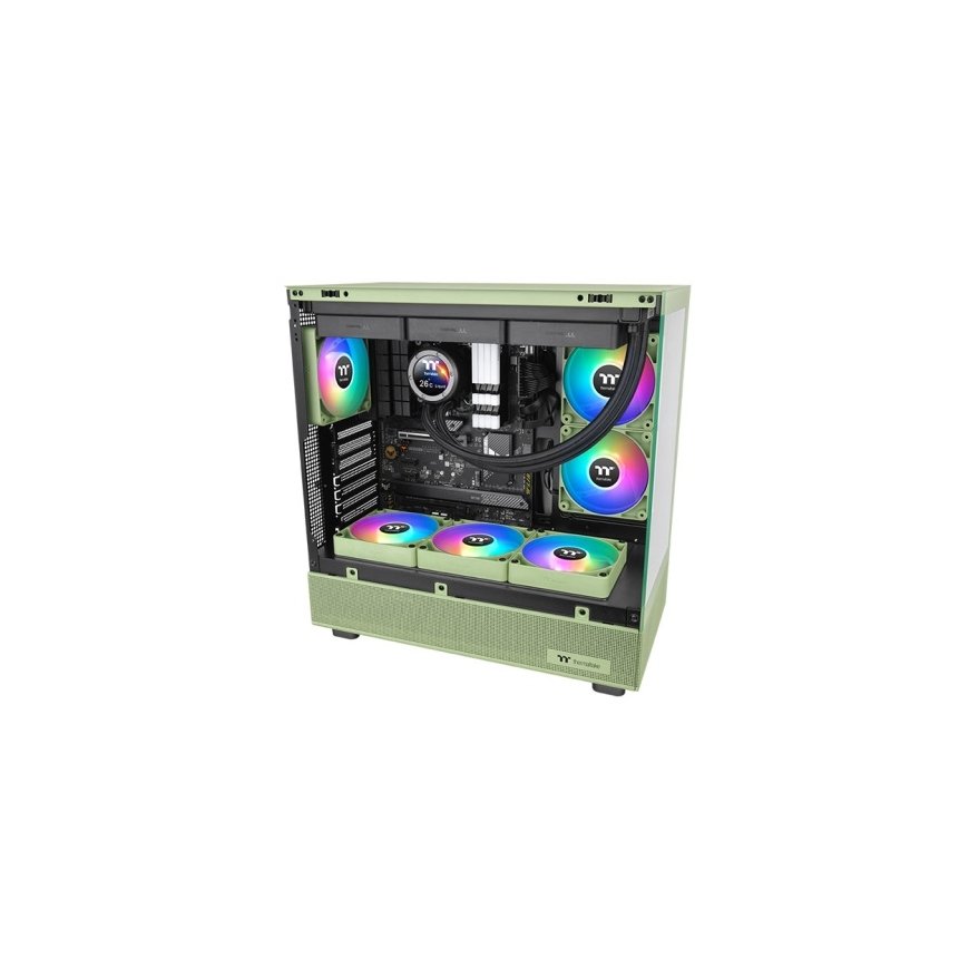 Thermaltake Matcha Green CT120 Tietokonekotelo Tuuletin 12 cm Harmaa 2 kpl – 4