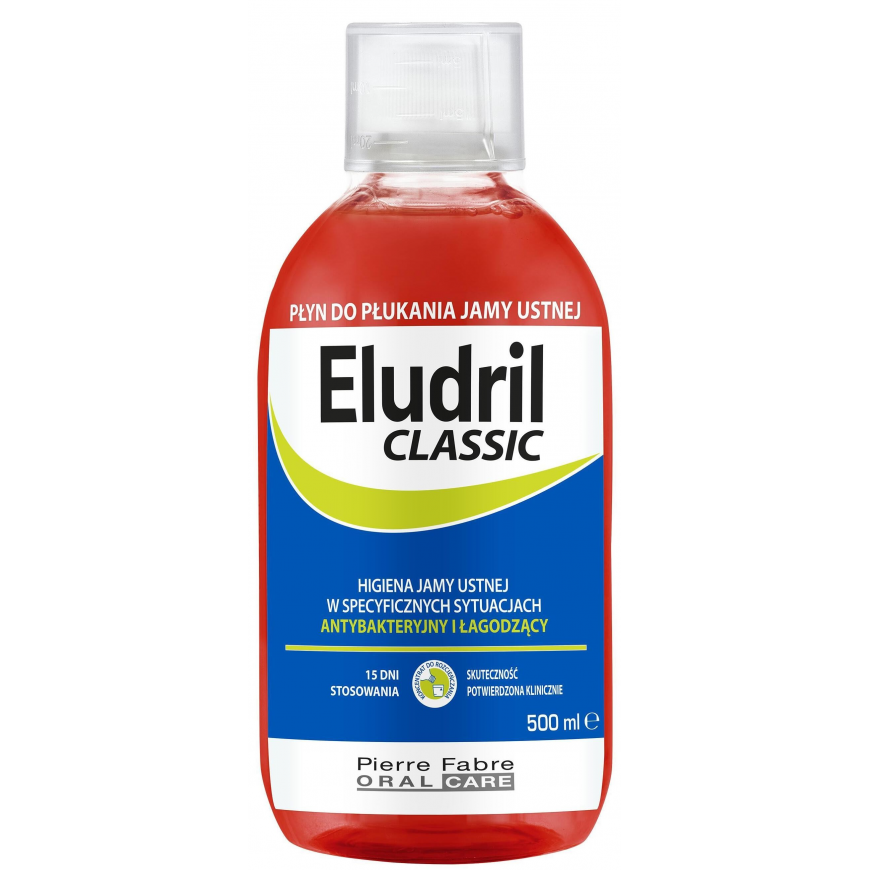 Eludril, Mouthwash, Anti-plaque, 500 ml