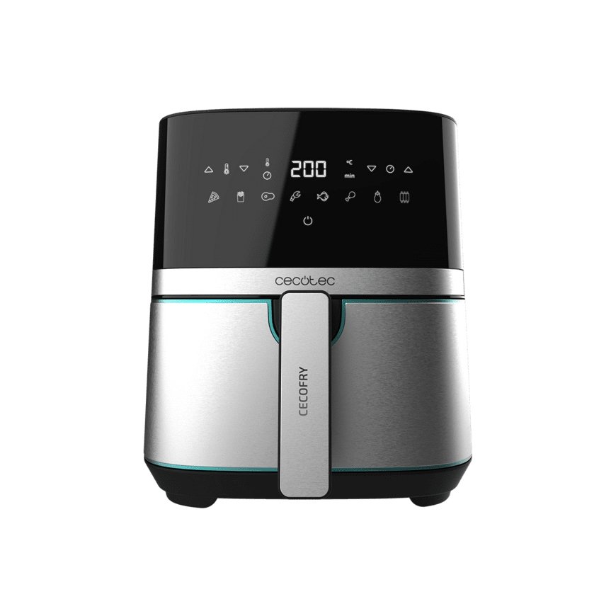 Cecotec 03315 fryer Single 5.5 L Stand-alone 1700 W Hot air fryer Black, Stainless steel
