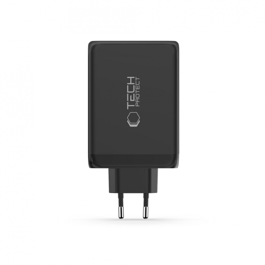 Tech-Protect NC240W-GaN 4-Port 240W Wall Charger - Black – 3