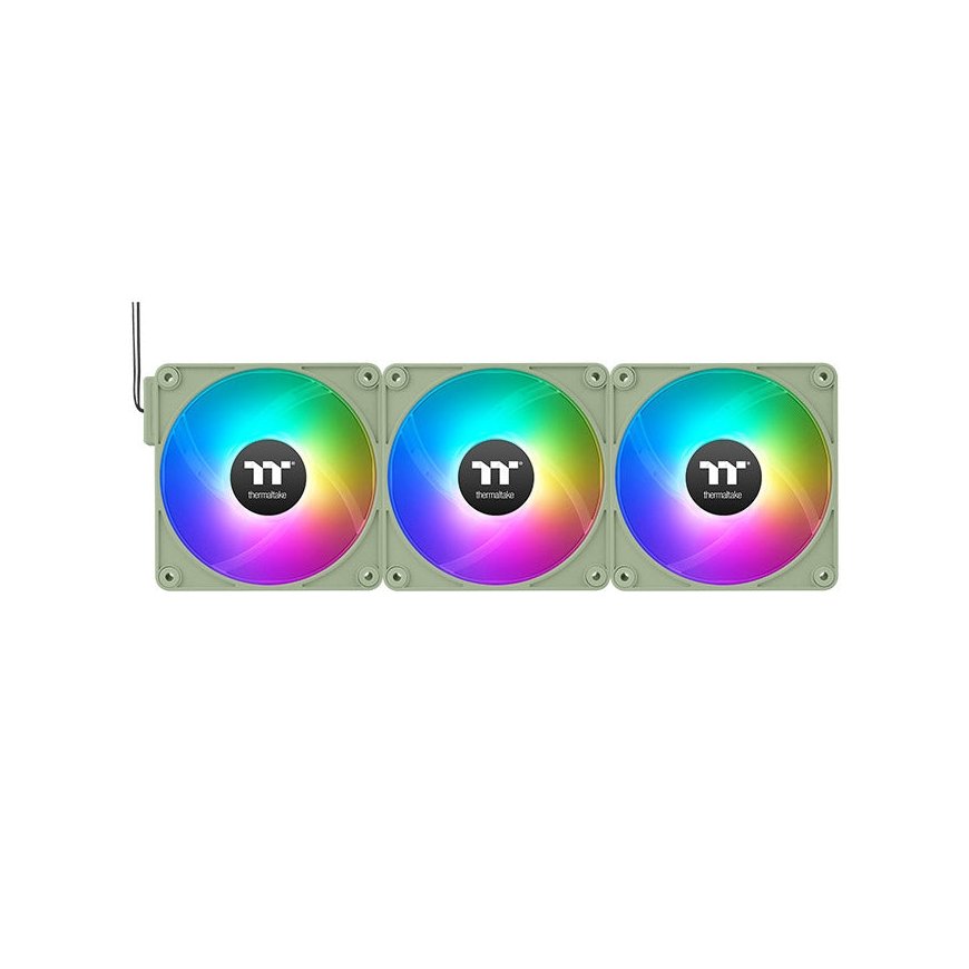 Thermaltake CL-F197-PL14MG-A arvuti jahutussüsteem Arvuti korpus Ventilaator 14 cm Roheline 3 tk – 2