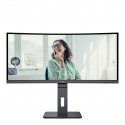 AOC CU34P3CV tietokoneen litteä näyttö 86,4 cm (34") 3440 x 1440 pikseliä UltraWide Quad HD LED must AOC CU34P3CV tietokoneen litteä näyttö 86,4 cm (34") 3440 x 1440 pikseliä UltraWide Quad HD LED must