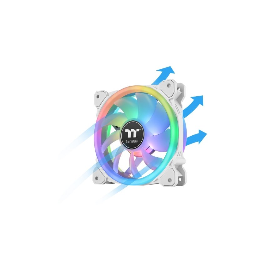 Thermaltake SWAFAN 14 RGB Radiator Fan TT Premium Edition White Datora korpusam Gaisa dzesētājs 14 c – 2