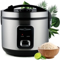 ProfiCook PC-RK 1285 ātrvārāmais katls rīsiem 0,16 L Melns, Sudrabs