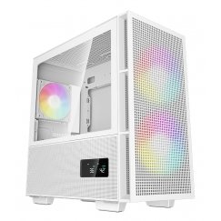 DeepCool R-CH360-WHAPE3D-G-1 tietokonekotelo Micro Tower Valkoinen
