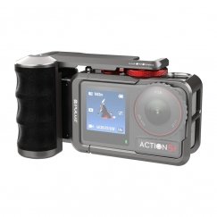 Metalinis apsauginis dėklas su Puluz rankena DJI Osmo Action 5 Pro / Action 4 / Action 3.