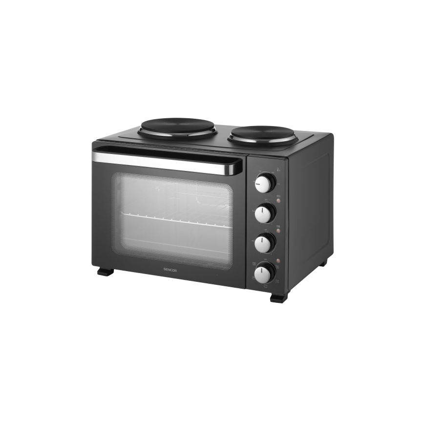 Sencor SEO 3500BK Mini cepeškrāsns ar 2 sildelementiem 35L 3200W