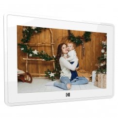 Kodak RCF-106H digitaalinen valokuvakehys Valkoinen 25,4 cm (10") Kosketusnäyttö Wi-Fi