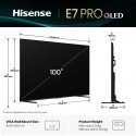 Hisense 100E7Q PRO 2,54 m (100") 4K Ultra HD Smart TV „Wi-Fi“ Juoda Hisense 100E7Q PRO 2,54 m (100") 4K Ultra HD Smart TV „Wi-Fi“ Juoda