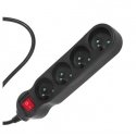 Maclean MCE181 power extension 3 m 4 AC outlet(s) Indoor Black Maclean MCE181 power extension 3 m 4 AC outlet(s) Indoor Black