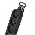 Maclean MCE181 power extension 3 m 4 AC outlet(s) Indoor Black Maclean MCE181 power extension 3 m 4 AC outlet(s) Indoor Black