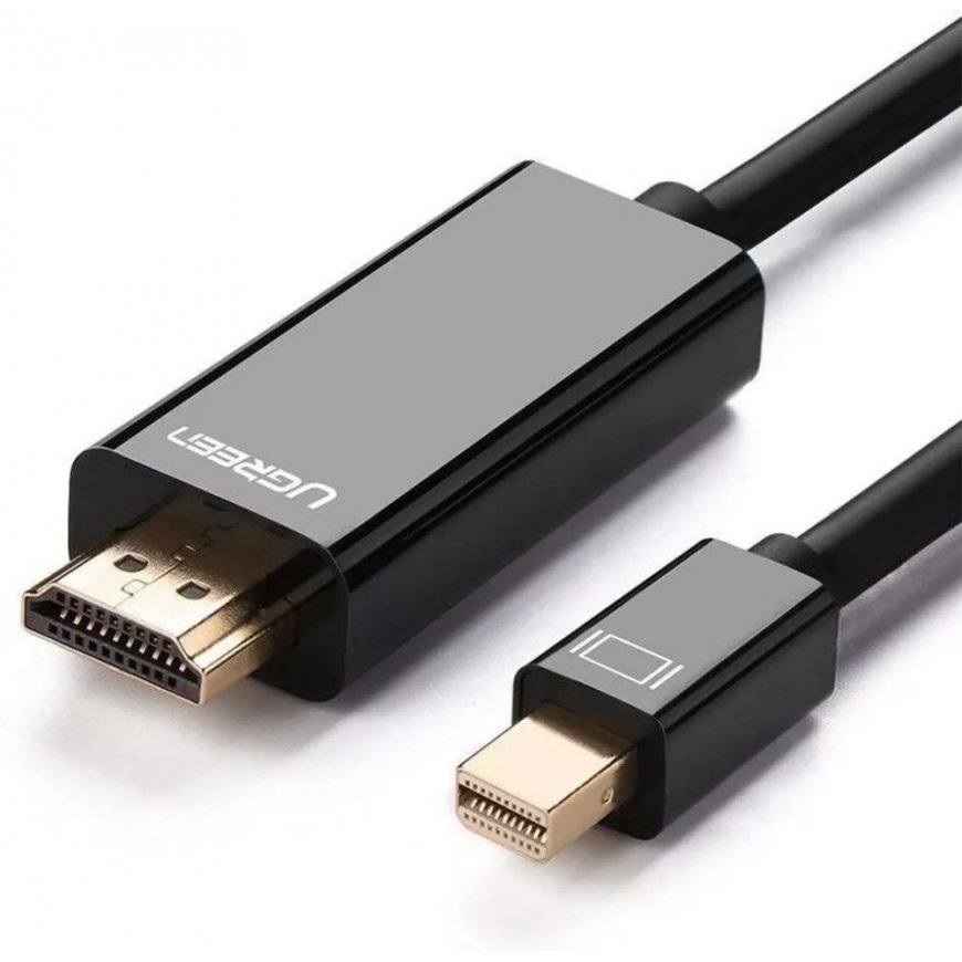 Mini DP Male to HDMI Cable 4K 1.5m Black