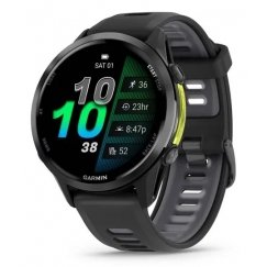 Garmin Forerunner 970 3,56 cm (1.4") AMOLED Цифровой 454 x 454 пикселей Сенсорный экран Черный, Желтый Wi-Fi GPS (спутниковый)