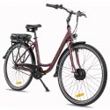 Insera e-Boulevard 28" 3-vaihteinen sähköpyörä, 50 cm, punainen Insera e-Boulevard 28" 3-vaihteinen sähköpyörä, 50 cm, punainen