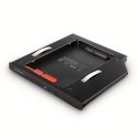 Axagon RSS-CD09 2.5 SSD/HDD caddy into DVD slot 9.5 mm LED ALU liitäntäkortti/-sovitin Sisäinen SATA Axagon RSS-CD09 2.5 SSD/HDD caddy into DVD slot 9.5 mm LED ALU liitäntäkortti/-sovitin Sisäinen SATA