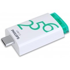 Philips USB 3.2 256GB Click Series Gen 1 USB-C USB flash drive USB Type-A 3.2 Gen 1 (3.1 Gen 1) White