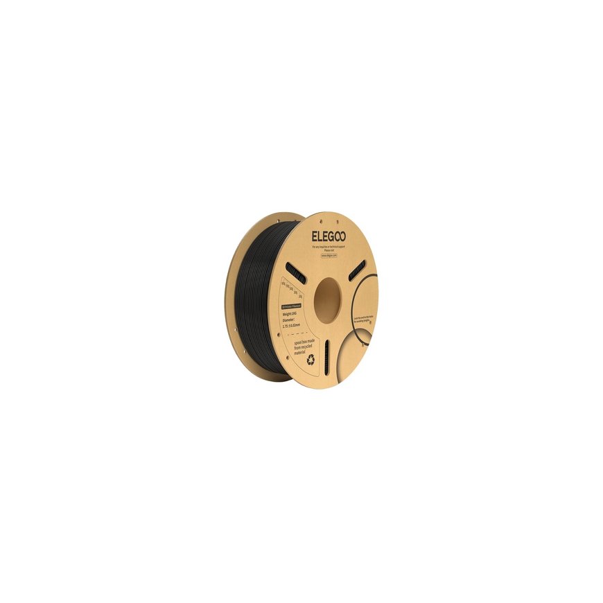 ELEGOO PLA+ Filament (Black) – 2