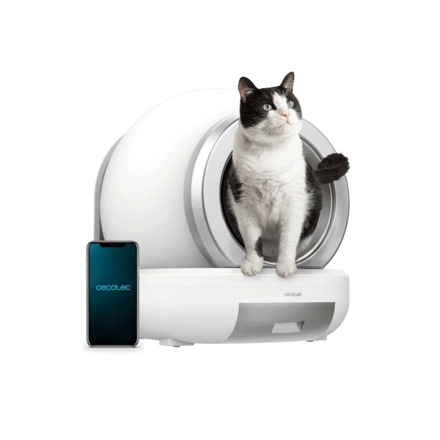 Cecotec Pumba 7000 CleanKitty Compact Connected Kaķis Robota gružu kaste Balts