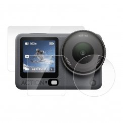 Puluz karastatud klaasi komplekt DJI Osmo Action 6 jaoks (3 tk).