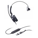 Yealink UH44 Mono Teams USB-C/A kuulokkeet Yealink UH44 Mono Teams USB-C/A kuulokkeet