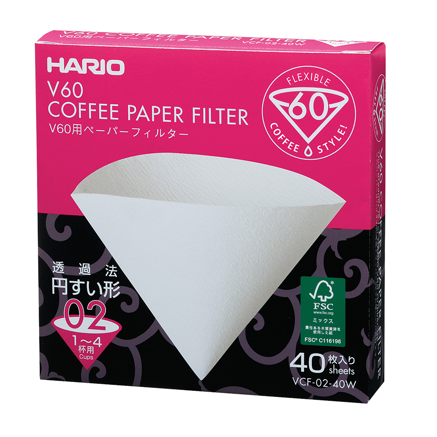 Hario paberkotid V60-01 dripper 40 tk