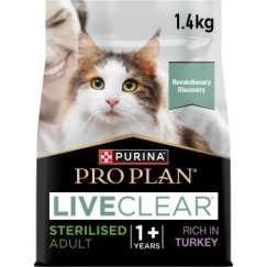 PURINA PRO PLAN LIVECLEAR STERILISED ADULT Turkey Rich 1.4kg