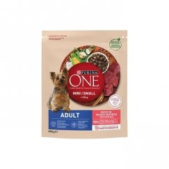 PURINA ONE MINI Suaugusių šunų maistas su jautiena ir ryžiais 1,5 kg